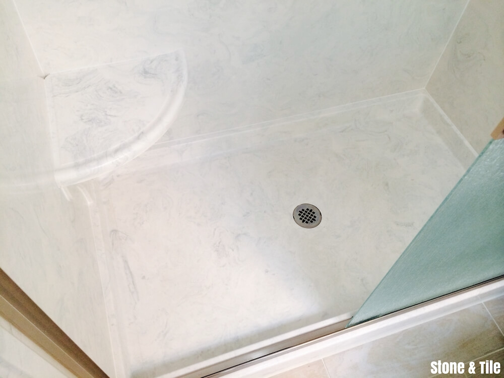 Cultured Marble Shower Walls Vs Tile Wall Design Ideas